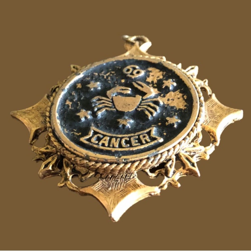 Rare Vintage Cancer Zodiac Pendant